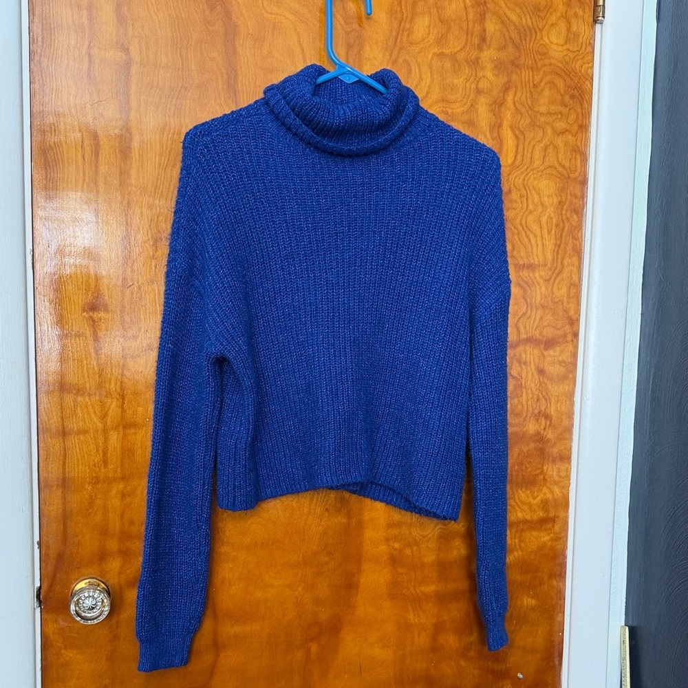 SO Royal Blue Turtleneck Sweater